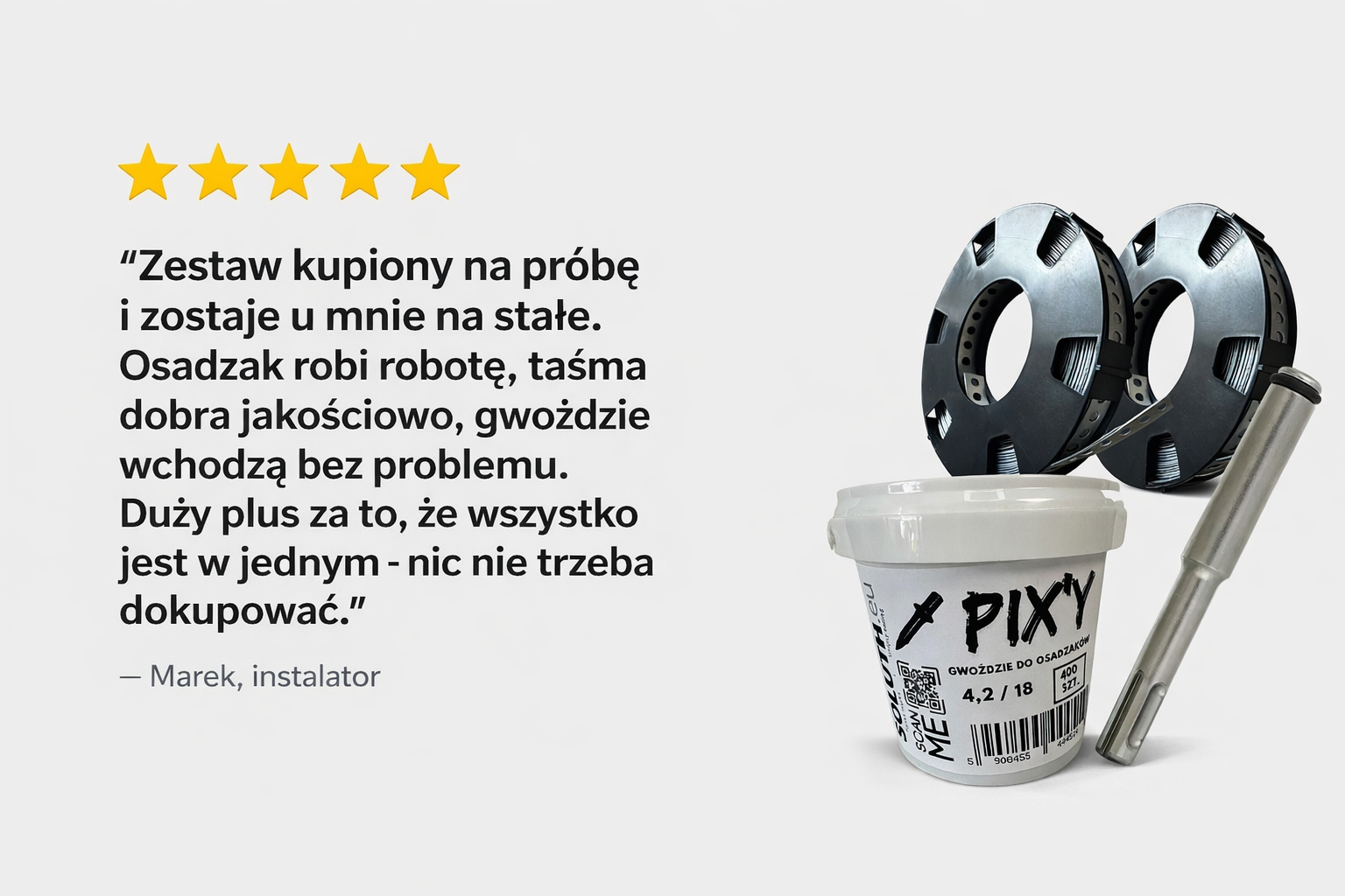 Osadzak SDS do gwoździ budowlanych | Do betonu osadzak sds do gwoździ budowlanych | do betonu