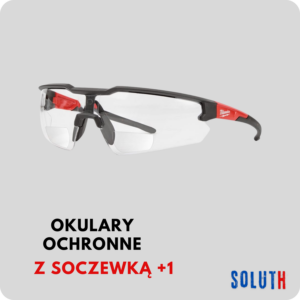 Okulary ochronne z soczewką +1